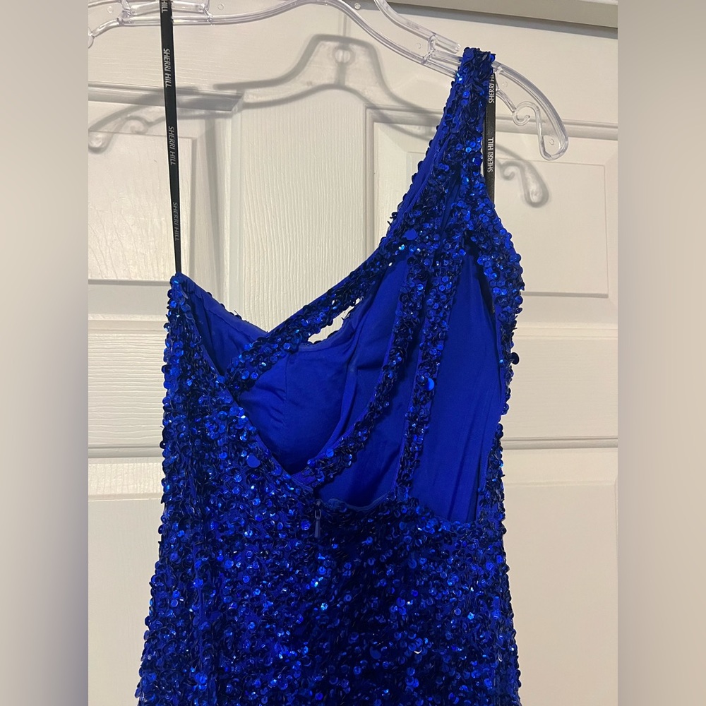 Sherri Hill style number 54330 prom/ formal dress size 6/ royal blue color - Picture 6 of 13